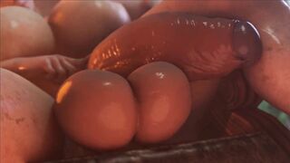 Sfmnewbie intense anal sex hot tight ass swallowing huge cock anal sex hardcore sweet pleasure tasty hot booty cum swallowing