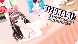 Ballbusting Animation - Kizuna Ai Valentine's Day Kicks