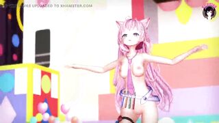 Cute Cat Girl Dancing Full Nude (3D HENTAI)