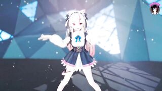 Cute Teen Cat Girl Dancing + Gradual Undressing (3D HENTAI)