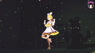 Rin Dancing + Gradual Undressing (3D HENTAI)