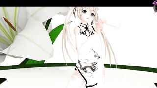 Cute Teen Dancing In Chinese Dress + Gradual Undressing (3D HENTAI)