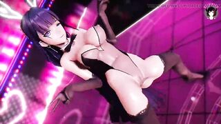 Sexy Teen In Black Lingerie Dancing (3D HENTAI)