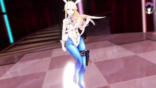 Big Tits Bunny Girl Dancing + Gradual Undressing (3D HENTAI)