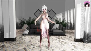 Sexy Girl In Black Stockings Dancing (3D HENTAI)
