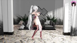 Sexy Girl In Black Stockings Dancing (3D HENTAI)
