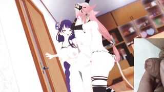Genshin Impact Yae Miko Futanari Hentai Jerk Off