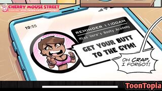 Futa Cherry Loves Cock in The Gym - Cartoon Comic