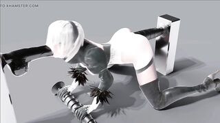 Tiaz-3DX 2B Hot intense anal sex hot tasty ass sweet intense penetration greedy buttocks of big dicks in her tight ass gaping