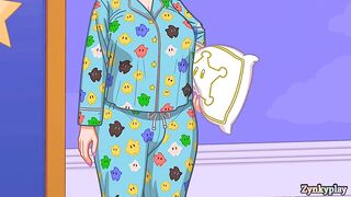 Rosalina fuck princess peach with his big cock fot the ass and fills it with cum