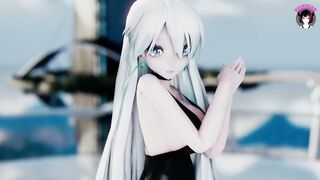 Sexy Teen In Black Dress Dancing (3D HENTAI)