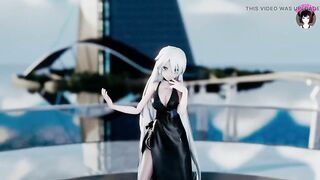 Sexy Teen In Black Dress Dancing (3D HENTAI)