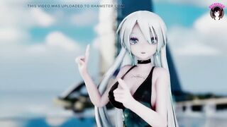 Sexy Teen In Black Dress Dancing (3D HENTAI)