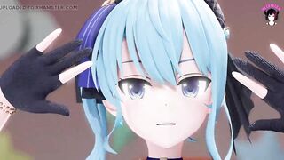 Cute Teen Dancing In Dress Showing Pussy (3D HENTAI)