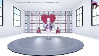 Sexy Teen In Pink Dress Dancing + Gradual Undressing (3D HENTAI)