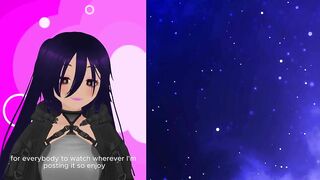 Vtuber BlueHeadChk commentates over her porn video, Self domination!