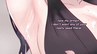 Yuzuriha makes you cum in 2 minutes JOI(quickshot, femdom, feet, big breasts, jerk off instructions)