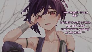 Yuzuriha makes you cum in 2 minutes JOI(quickshot, femdom, feet, big breasts, jerk off instructions)