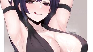 Yuzuriha makes you cum in 2 minutes JOI(quickshot, femdom, feet, big breasts, jerk off instructions)