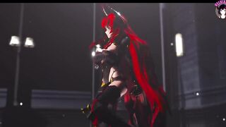 Vindicare - Sexy Warrior Girl Dance With Nude Pussy