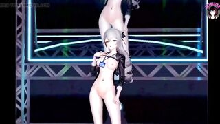 Sexy Office Girl Showing Cute Pussy And Dancing (3D HENTAI)