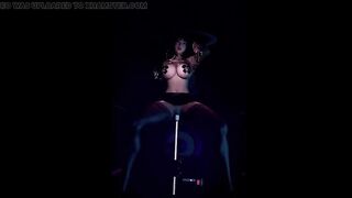 Hot Asian Girl - Standing Fuck on Dildo Machine