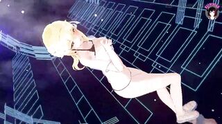 Genshin Impact - Lumine - Cute Dance In Sexy Black Panties + Sex Scenes (3D HENTAI)