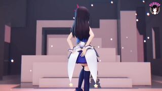 Cute Teen In Sexy Skirt Dancing + Showing Pussy + Gradual Undressing (3D HENTAI)