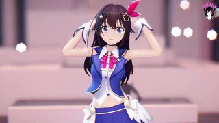 Cute Teen In Sexy Skirt Dancing + Showing Pussy + Gradual Undressing (3D HENTAI)