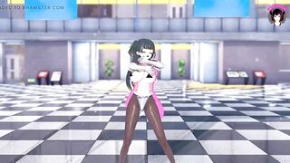 Big Tits Teen Dancing In Sexy Pantyhose + Gradual Undressing (3D HENTAI)