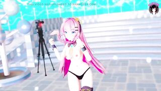 Cute Teen Girl Dancing On Camera + Gradual Undressing (3D HENTAI)