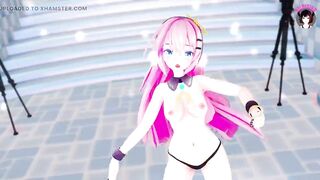 Cute Teen Girl Dancing On Camera + Gradual Undressing (3D HENTAI)