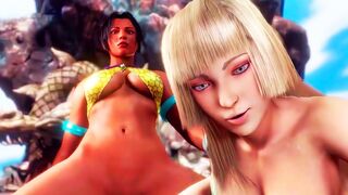 You Fuck A Big Breast Tekken Waifu While Another Creepy Big Breast Slut Breathes Deeply In your Face