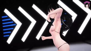 Sexy Schoolgirl Dancing + Gradual Undressing (3D HENTAI)