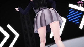 Sexy Schoolgirl Dancing + Gradual Undressing (3D HENTAI)