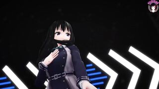 Sexy Schoolgirl Dancing + Gradual Undressing (3D HENTAI)