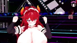 Sexy Demon Girl With Gigantic Tits Dancing (3D HENTAI)
