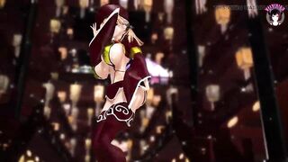 Very Thick Teen With Huge Tits Dancing + Gradual Undressing (3D HENTAI)