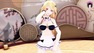 Sexy Maid Girl Dancing + Sex With Insect (3D HENTAI)