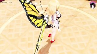 Sexy Maid Girl Dancing + Sex With Insect (3D HENTAI)