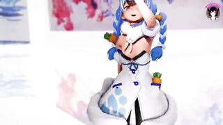 Sexy Bunny Teen Dancing In Pantyhose + Gradual Undressing (3D HENTAI)