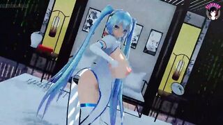 Thick Miku With Huge Tits - Sexy Dance (3D HENTAI)