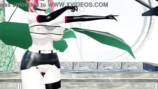 Mirai Akari Dance and Sex Hentai Vtuber Girl Big Boobs MMD 3D Red Boots Color Edit Smixix