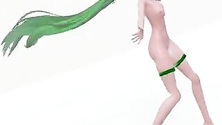 muscle body Miku Catch the Wave - lalamie - Green Hair Color Edit Smixix