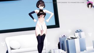 Balti - Sexy Dance + Gradual Undressing (3D HENTAI)