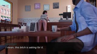 Anal bitch girl In coffee (game play)