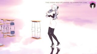 Big Ass Girl - Hot Full Nude Dance In Sexy Stockings (3D HENTAI)