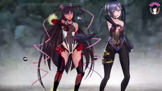 Mona and Yukikaze - Sexy Dance + Fucked Hard (3D HENTAI)