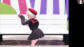 Kotoba - Cute Teen Dancing + Gradual Undressing (3D HENTAI)