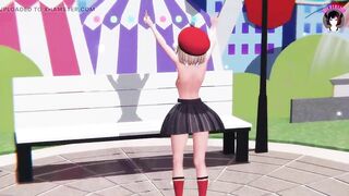 Kotoba - Cute Teen Dancing + Gradual Undressing (3D HENTAI)